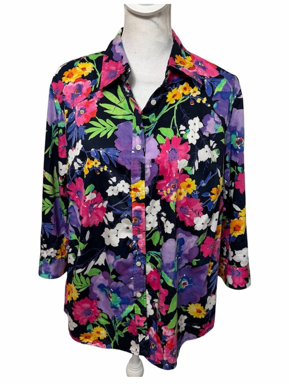 Lauren Ralph Lauren Floral Blouse Women's 1X